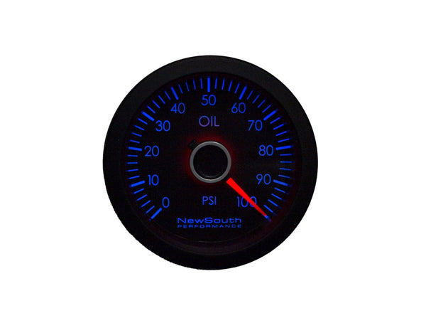 New South Performance Indigo 100 PSI Oil Pressure Gauge | GAU-020 - 0