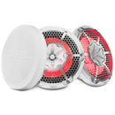 DS18 NXL-M Series Spkr w/ RGB LED Lights 10in 2-Way 200 Watts RMS 4 ohm Wht Grill Detached w/ Cover-1