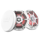 DS18 NXL-M Series Speaker w/ RGB LED Lights 6.5in 2-Way 100 Watts RMS 4 ohm White w/ Cover-1