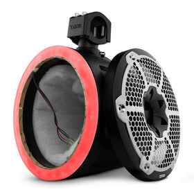 DS18 Marine And Psports Towers Speakers Not Included 10in RGB LED Lights Black