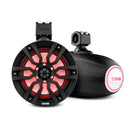 DS18 Marine And Powersports Towers 8in 125 Watts RMS RGB LED Lights Red-1