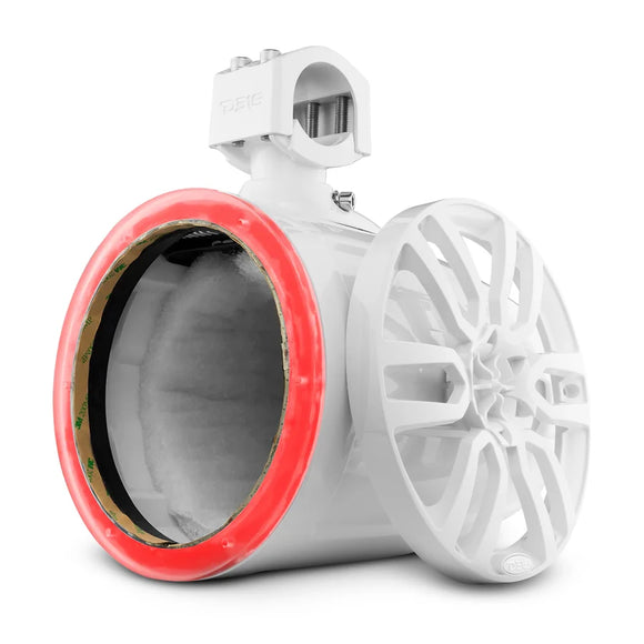 DS18 Marine And Powersports Towers 8in 125 Watts RMS RGB LED Lights White