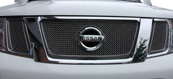 Zunsport Nissan Navara Upper Grille Set - Silver finish