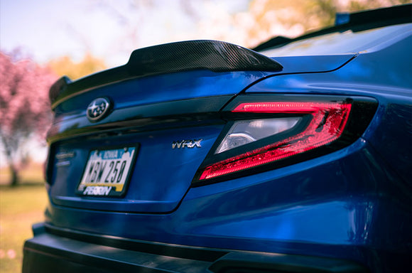 OLM Carbon Fiber Low Profile Trunk Spoiler - 2022 WRX