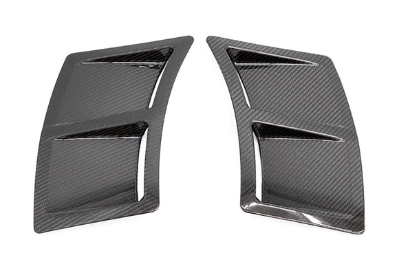 OLM S207 Style Carbon Fiber Bumper Vent Inserts - 2015 WRX STI