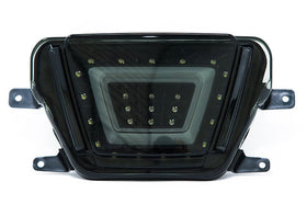 OLM V2 F1 Style Multifunction 4th Brake Light (Smoke Lens Black Base White Bar) - 2020 Supra