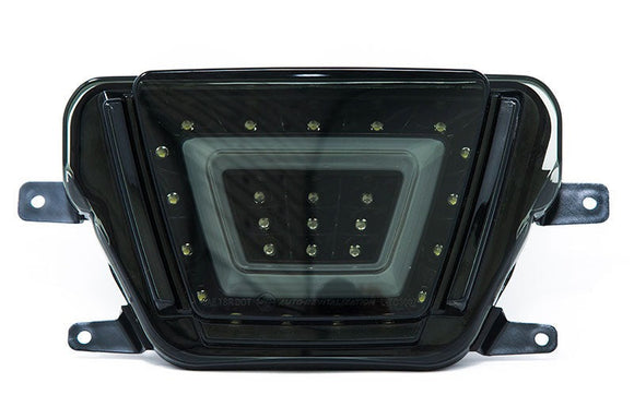 OLM V2 F1 Style Multifunction 4th Brake Light (Smoke Lens Black Base White Bar) - 2020 Supra