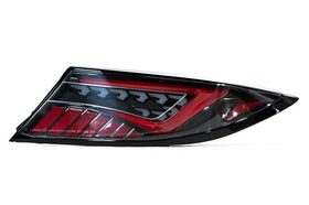 OLM Scythe Style LED Taillights (Smoke Lens Black Base White Bar) - 2022 BRZ GR86