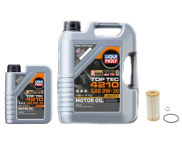Oil Service Kit - Liqui Moly TopTec 4210 0w-30 - VW / Mk8 Golf R | OSK-0W30-LM-20T