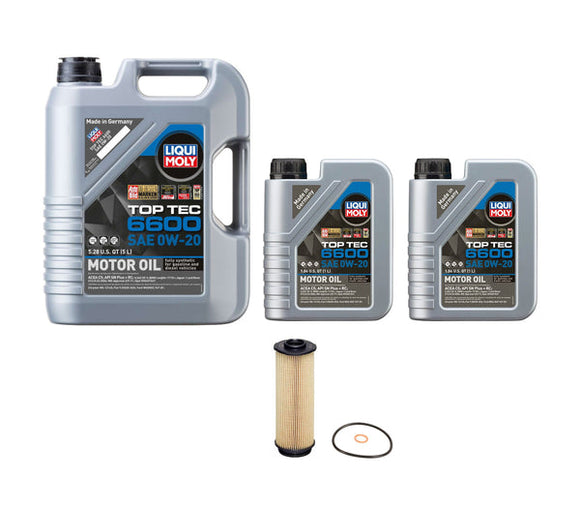 Oil Service Kit - Liqui Moly Engine Oil 0W-20 Top Tec 6600 - B58 3.0L