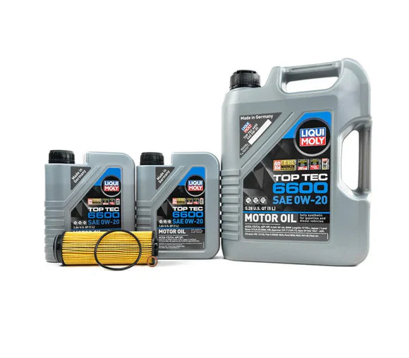 A90 A91 Supra Oil Service Kit - Liqui Moly Engine Oil 0W-20 Top Tec 6600 - B58 3.0L