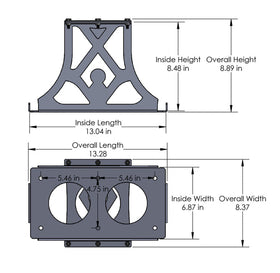 Artec Industries Odyssey Pc 2150 Battery Mount - 0