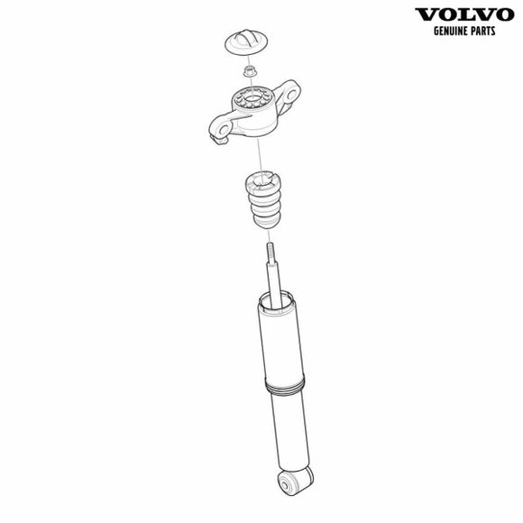 Volvo Shock Absorber - Genuine Volvo 31658541