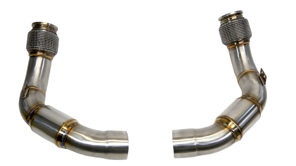 PLM BMW M5 M8 S63R Catted Downpipes F90 2018+