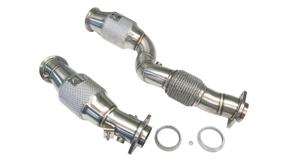 PLM Downpipes with EPA Cats - BMW S58 G80 G82 M3 M4 G8X G87 M2