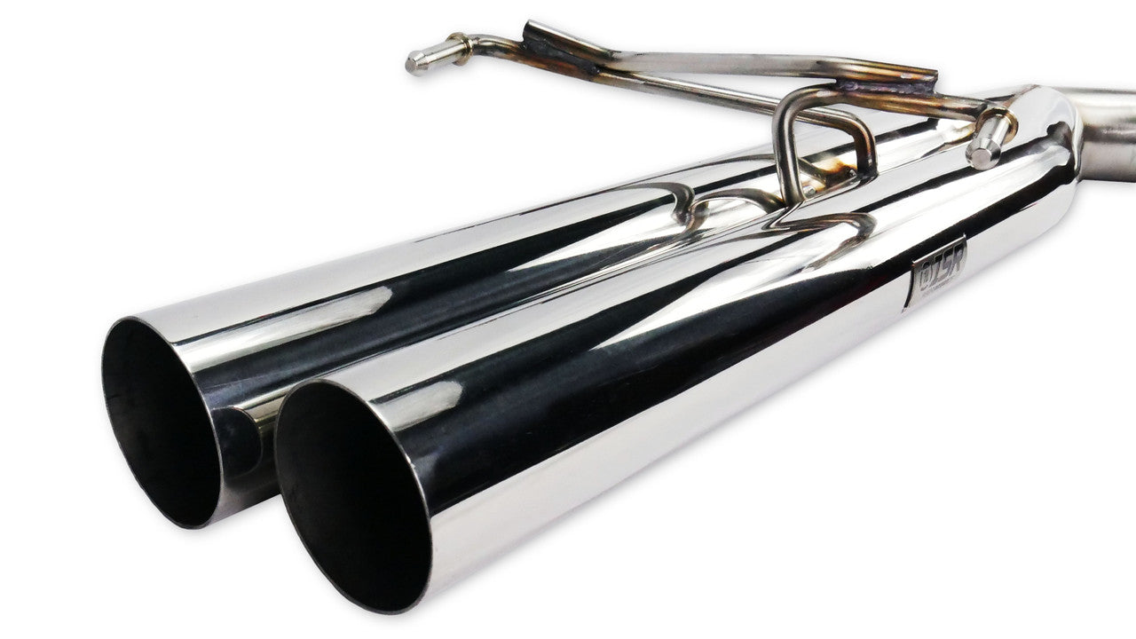 ISR Performance Series II - EP Dual Tip Blast Pipe Exhaust System - Resonated - 95-98 Nissan 240sx