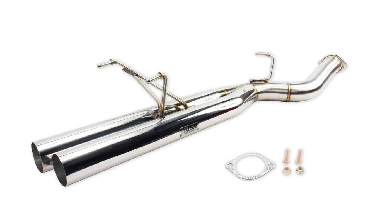 ISR Performance Series II EP Dual Tip Blast Pipe Exhaust System -Non Resonated- Nissan 240sx 89-94 (S13)