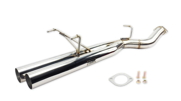 ISR Performance Series II EP Dual Tip Blast Pipe Exhaust System -Resonated- Nissan 240sx 89-94 (S13)