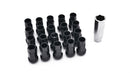 ISR Performance Steel 50mm Open Ended Lug Nuts M12x1.50 - Black-1