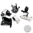 Innovative 06-11 Honda Civic Si K-Series Silver Billet Aluminum Mounts 85A Bushings (Not K24 Trans)-1