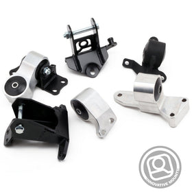 Innovative 06-11 Honda Civic Si K-Series Silver Billet Aluminum Mounts 95A Bushings (Not K24 Trans)