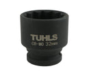 Tuhls Impact Socket Short 12 Point (1/2" 32MM) | TUHLS-0030-1