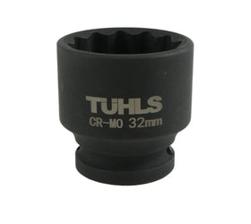 Tuhls Impact Socket Short 12 Point (1/2" 32MM) | TUHLS-0030