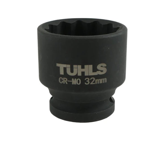 Tuhls Impact Socket Short 12 Point (1/2" 32MM) | TUHLS-0030