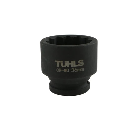 Tuhls Impact Socket Short 12 Point (1/2" 36MM) | TUHLS-0032
