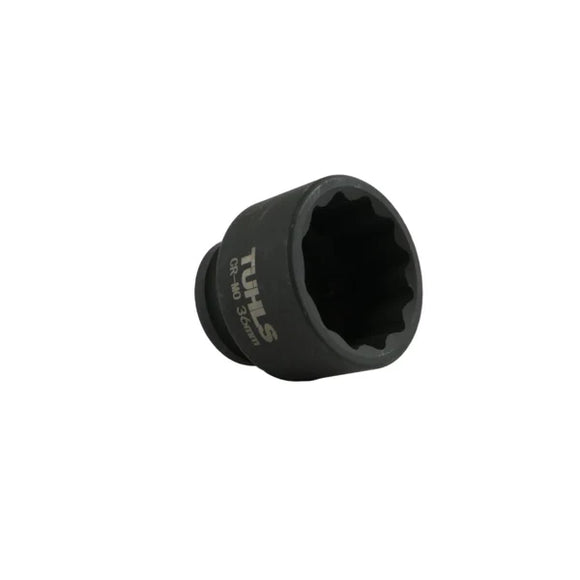 Tuhls Impact Socket Short 12 Point (1/2" 36MM) | TUHLS-0032