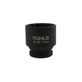 Tuhls Impact Socket Short 12 Point (1/2" 34MM) | TUHLS-0031