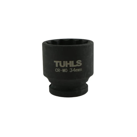 Tuhls Impact Socket Short 12 Point (1/2" 34MM) | TUHLS-0031