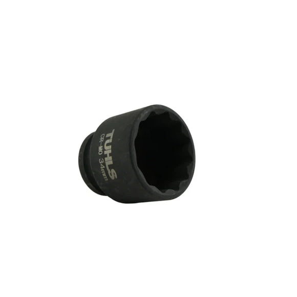 Tuhls Impact Socket Short 12 Point (1/2" 34MM) | TUHLS-0031
