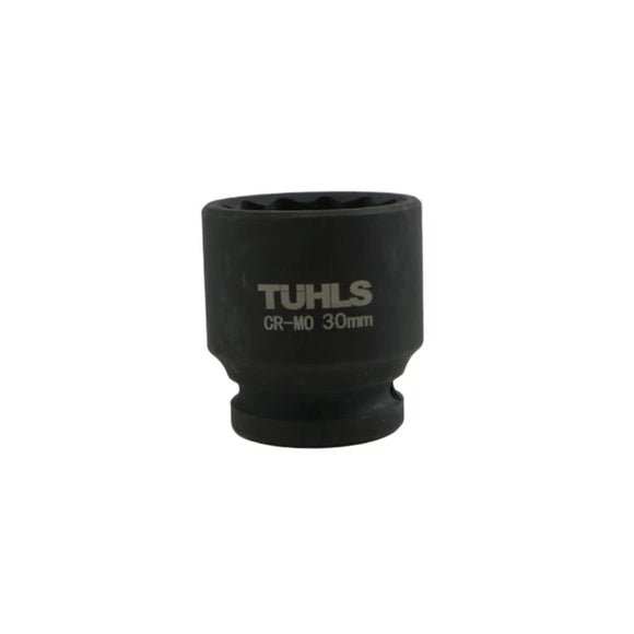 Tuhls Impact Socket Short 12 Point (1/2" 30MM) | TUHLS-0029