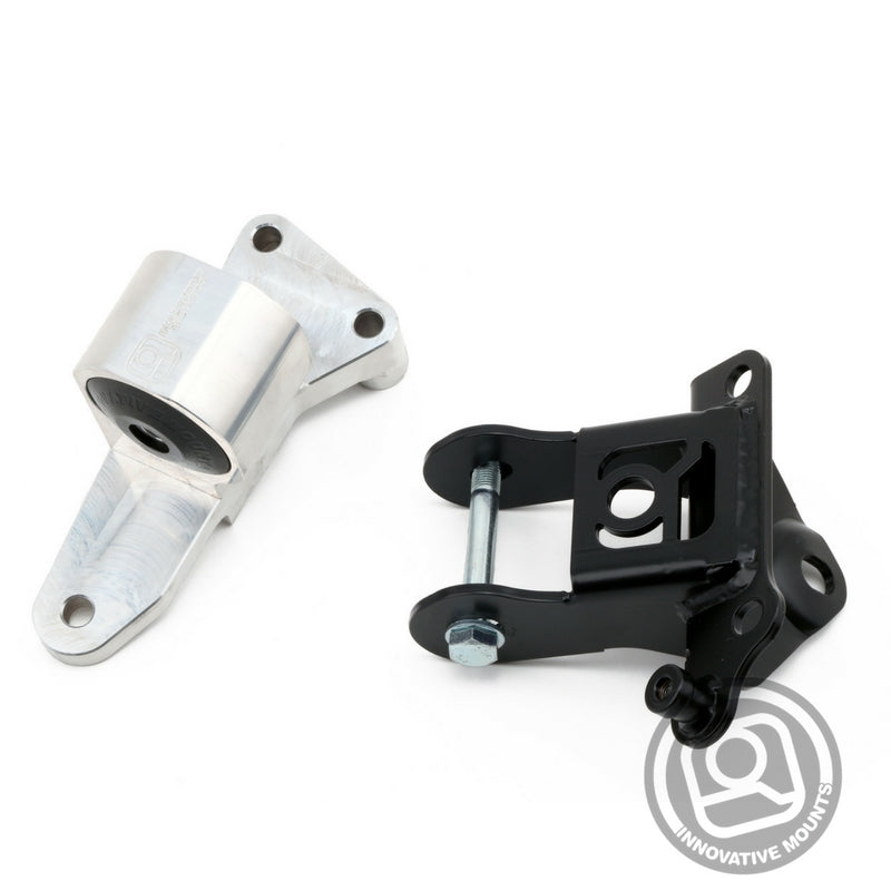 Innovative 06-11 Honda Civic Si K-Series Silver Billet Aluminum Mounts 95A Bushings (Not K24 Trans)