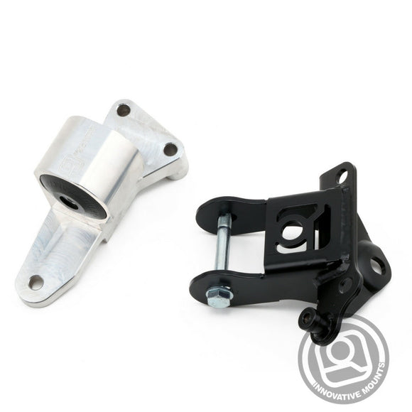 Innovative 06-11 Honda Civic Si K-Series Silver Billet Aluminum Mounts 85A Bushings (Not K24 Trans)