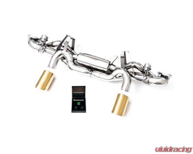 ARMYTRIX Valvetronic Exhaust System Porsche 718 Cayman GT4 RS | 718 Spyder RS 4.0L OPF 2022+ - Gold