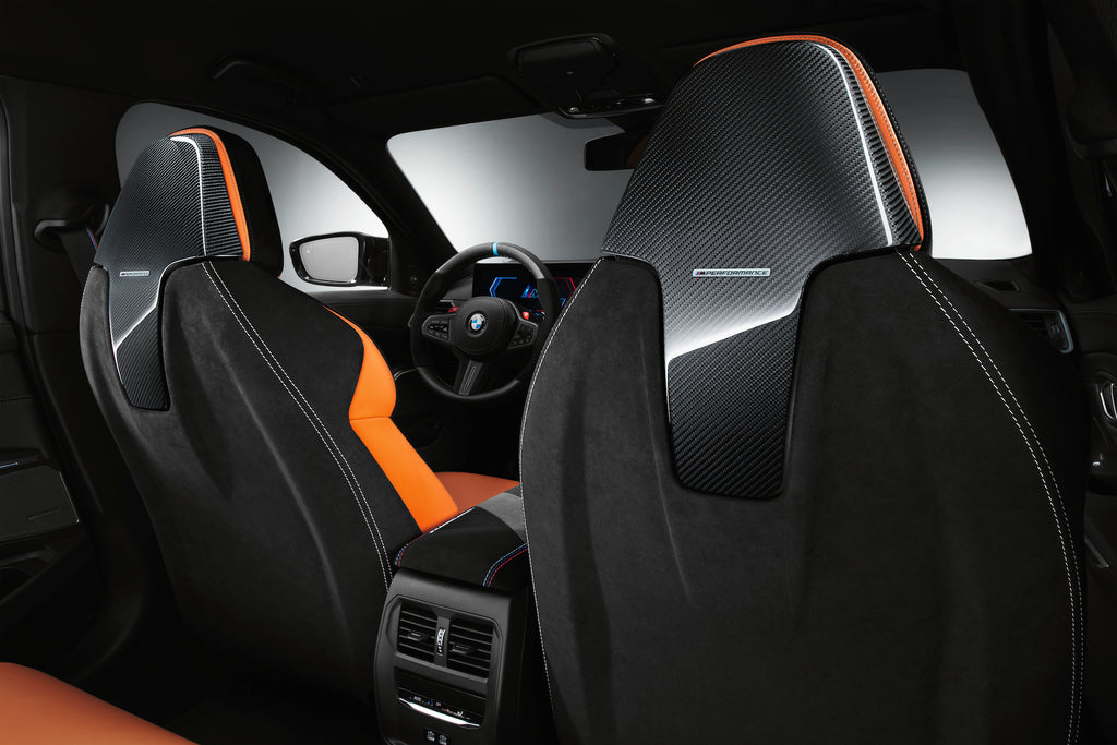 BMW M Performance Sedan Carbon and Alcantara Seat Back Set - 0