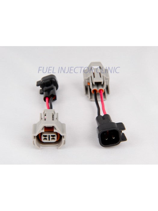 INJECTOR Set of 8 Denso (female) to US Car/EV6 (male) plug adaptors