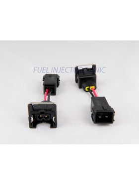 INJECTOR Set of 4 Jetronic/EV1 (female) to Honda OBD2 (male) plug adaptors