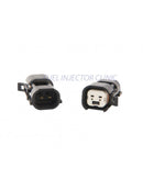 INJECTOR SET OF 8 US CAR/EV6 HARD (FEMALE) TO DENSO (MALE) INJECTOR PLUG ADAPTOR-1
