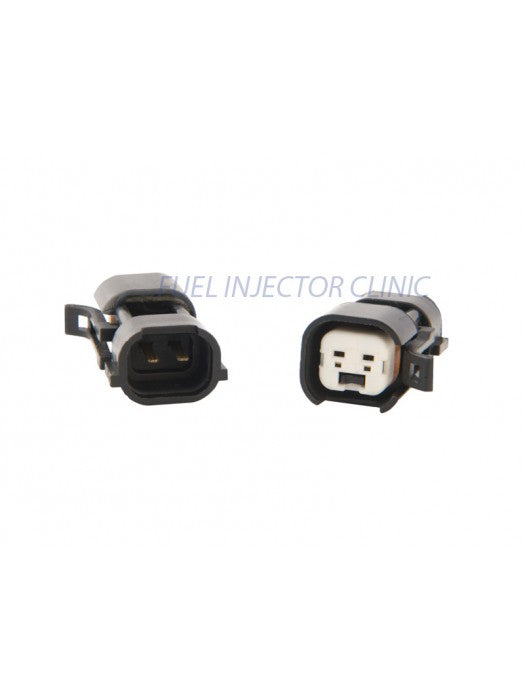 INJECTOR SET OF 8 US CAR/EV6 HARD (FEMALE) TO DENSO (MALE) INJECTOR PLUG ADAPTOR