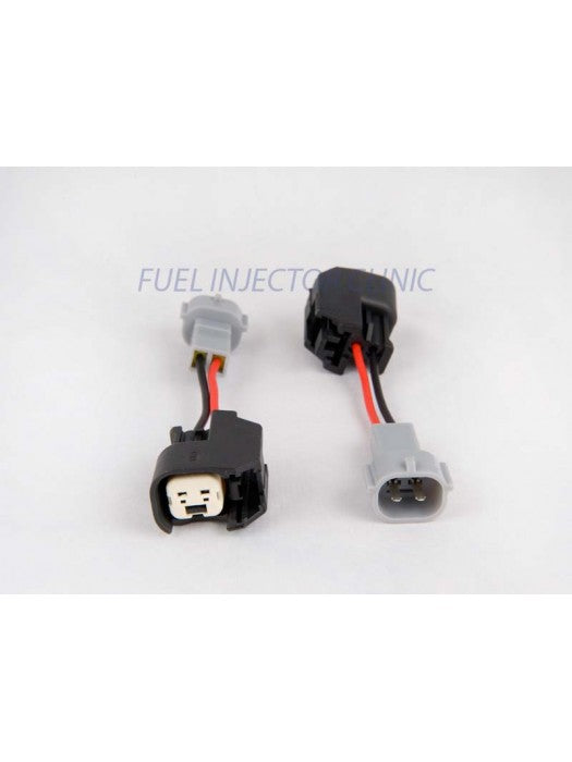 INJECTOR SET OF 6 US CAR/EV6 (FEMALE) TO DENSO (MALE) INJECTOR PLUG ADAPTORS