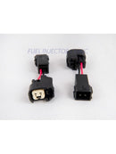 INJECTOR SET OF 4 US CAR/EV6 (FEMALE) TO HONDA OBD2 (MALE) INJECTOR PLUG ADAPTOR-1