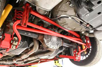 BMR 05-14 S197 Mustang Non-Adj. Panhard Rod (Polyurethane) - Red