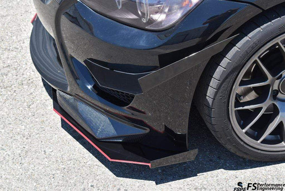 FSPE BMW 335i (E92) Splitter Spats (Winglets) For Amuse Bumper