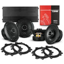 DS18 6.5in PRO Midrange Coaxial Speakers with Amplifier and OEM Adapters-1