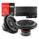DS18 Dual 12in. Subwoofer & Amplifier Bass Package-1