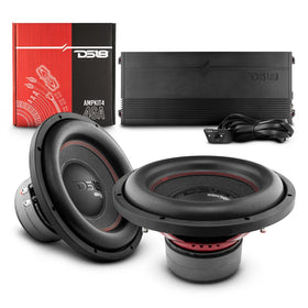 DS18 Dual 12in. Subwoofer & Amplifier Bass Package