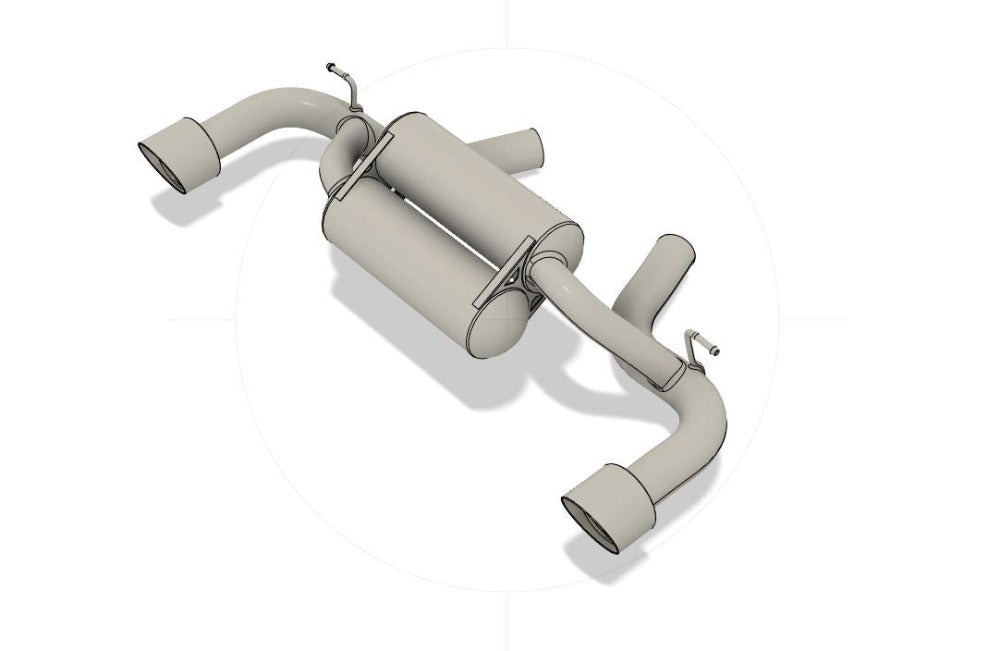 PLM Toyota Supra GR A90 Muffler Delete Axle Back Exhaust - 0